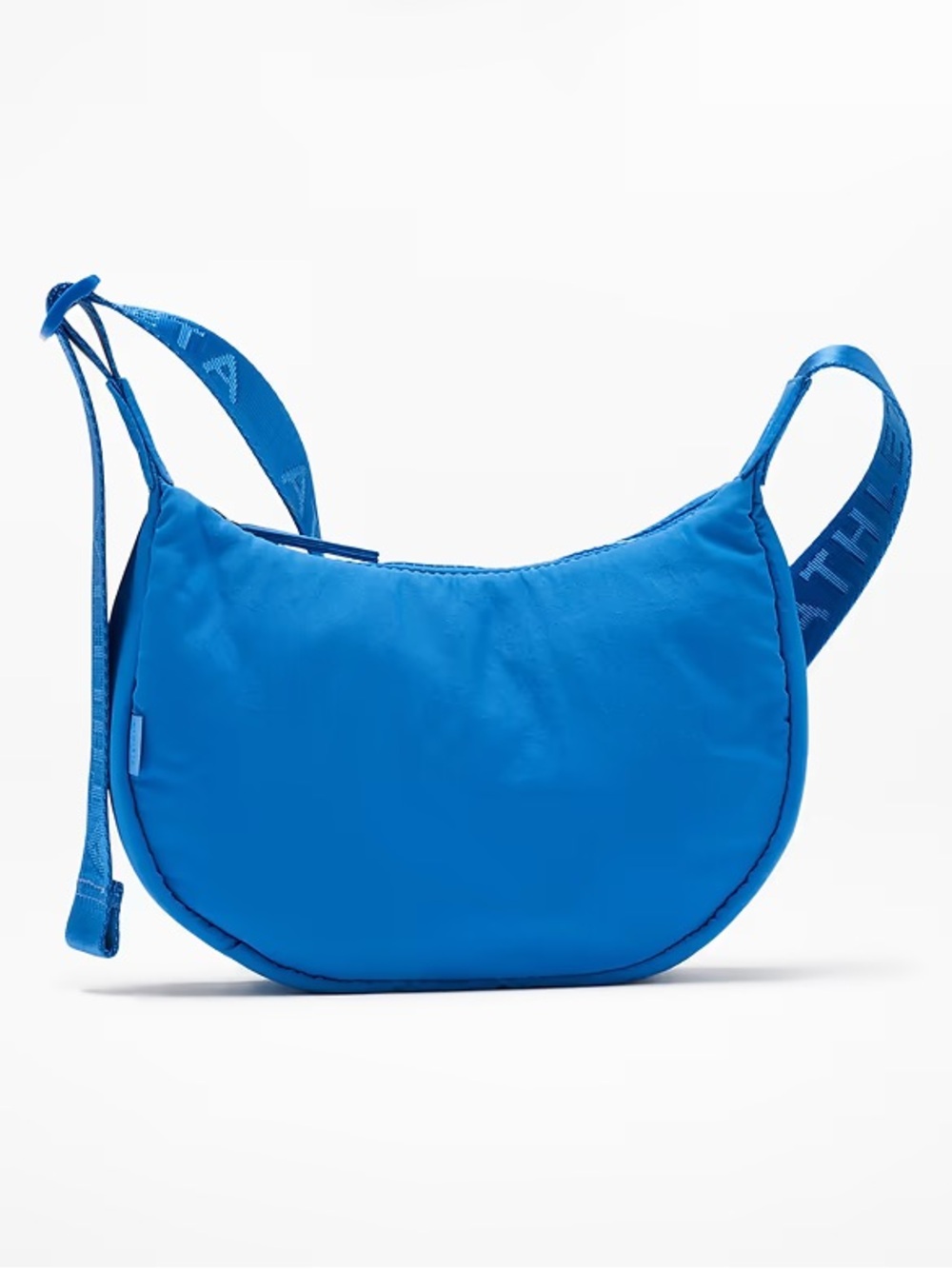 Athleta Bright Blue Crescent Shoulder Bag with Branded Strap - Picture 4 of 4